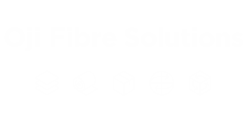 Oji Fibre Solutions Logo in White