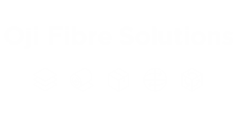 Oji Fibre Solutions Logo in White