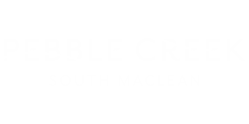 Pebble Creek Logo in White