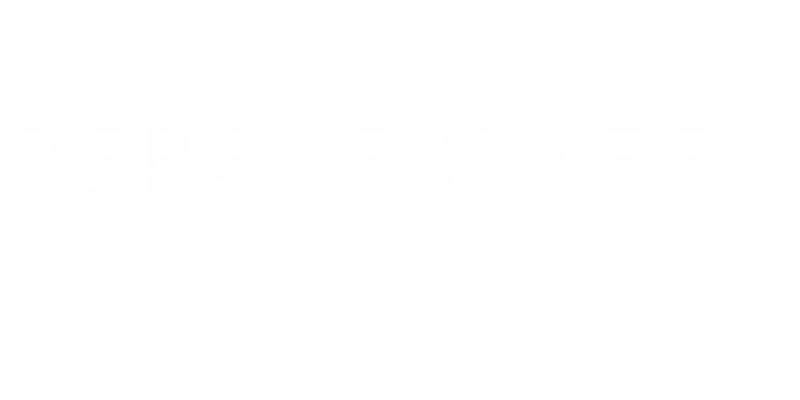 Pebble Creek Logo in White